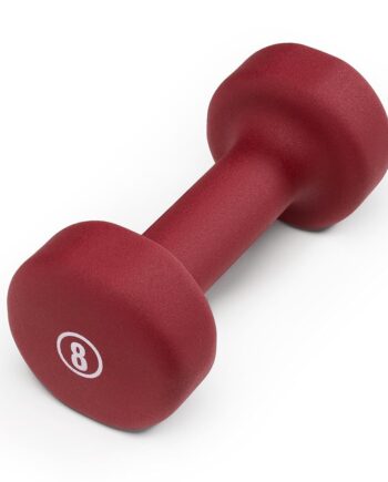 Marcy Neoprene Dumbbell, Single Piece, 8-lb, Burgundy