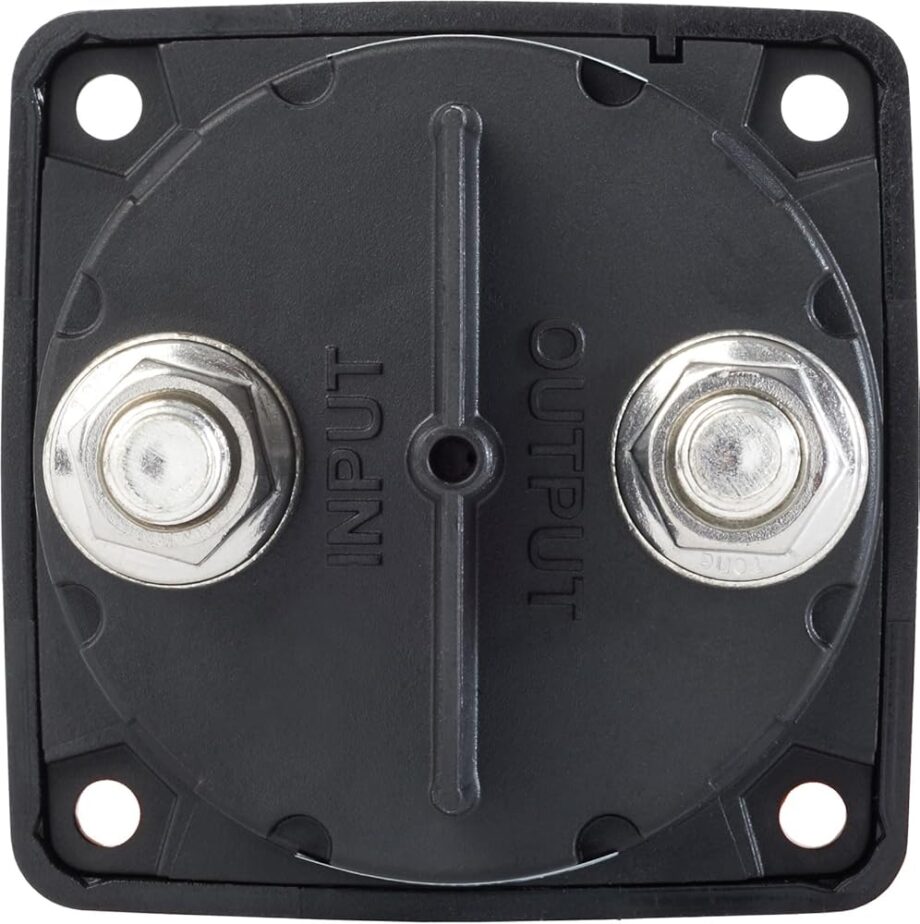 Blue Sea Systems 6005200 m-Series Battery Isolator Switch ON/OFF with Locking Key, Black