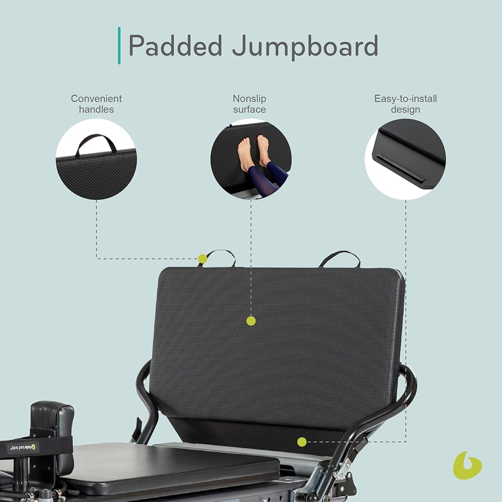 Balanced Body Allegro Padded Jumpboard, Pilates Reformer Accessory, Cardio Exercise Equipment