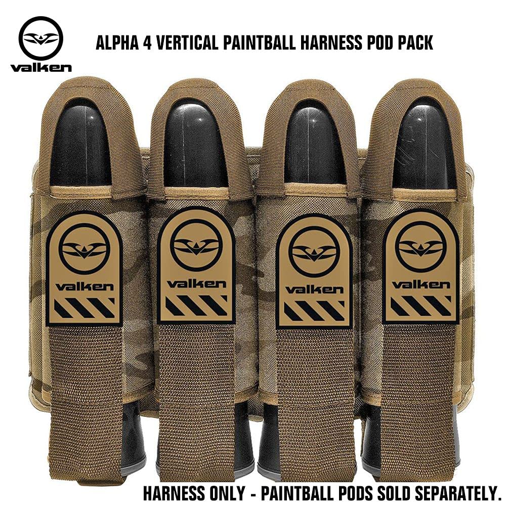 Valken Alpha 4 Pod Paintball Harness (Tan Camo)