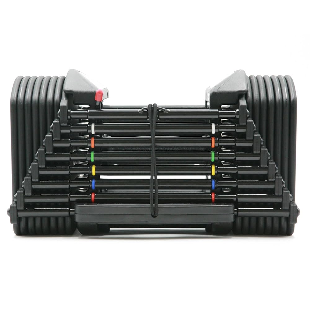 PowerBlock Pro 50 Adjustable Dumbbells, Sold in Pairs, 5-50 lb. Dumbbells, Durable Steel Build, Innovative Workout Equipment, All-in-One Dumbbells
