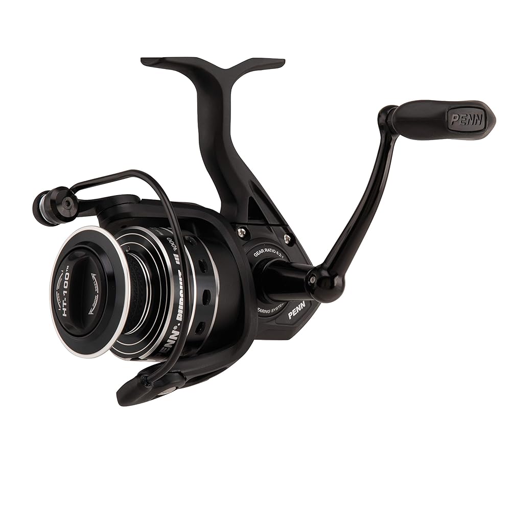 PENN Pursuit III 6000C Spinning Fishing Reel, Black/Silver, 6000