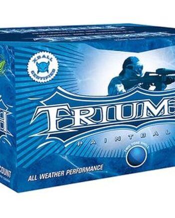 Xball Triumph 68 Caliber 2,000ct Paintballs, Aqua Blue Fill and Shell