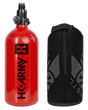 HK Army 48ci/3000psi Aluminum HPA Tank w/Neoprene Padded Cover - Red