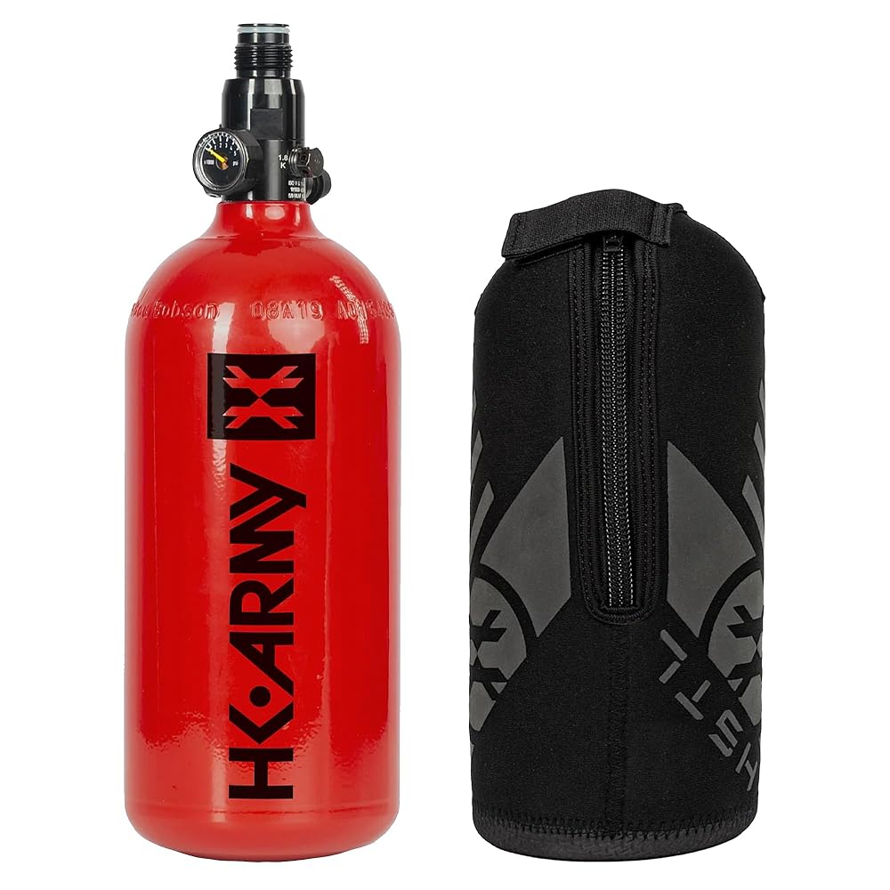 HK Army 48ci/3000psi Aluminum HPA Tank w/Neoprene Padded Cover - Red