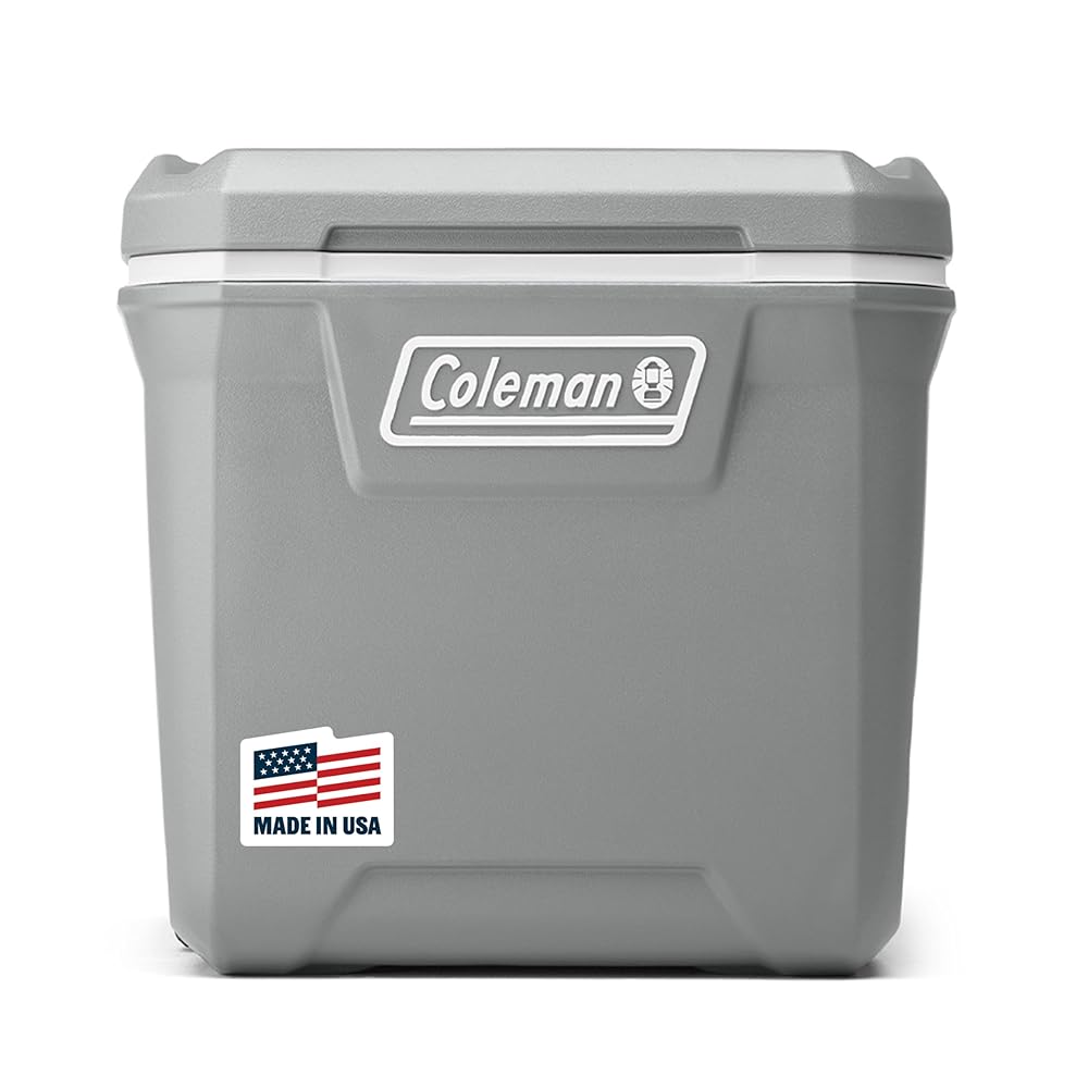 Coleman Classic Series Insulated Portable Rolling Cooler with Wheels, Leak-Resistant Outdoor Hard Cooler Keeps Ice up to 5 Days, 65-Quart