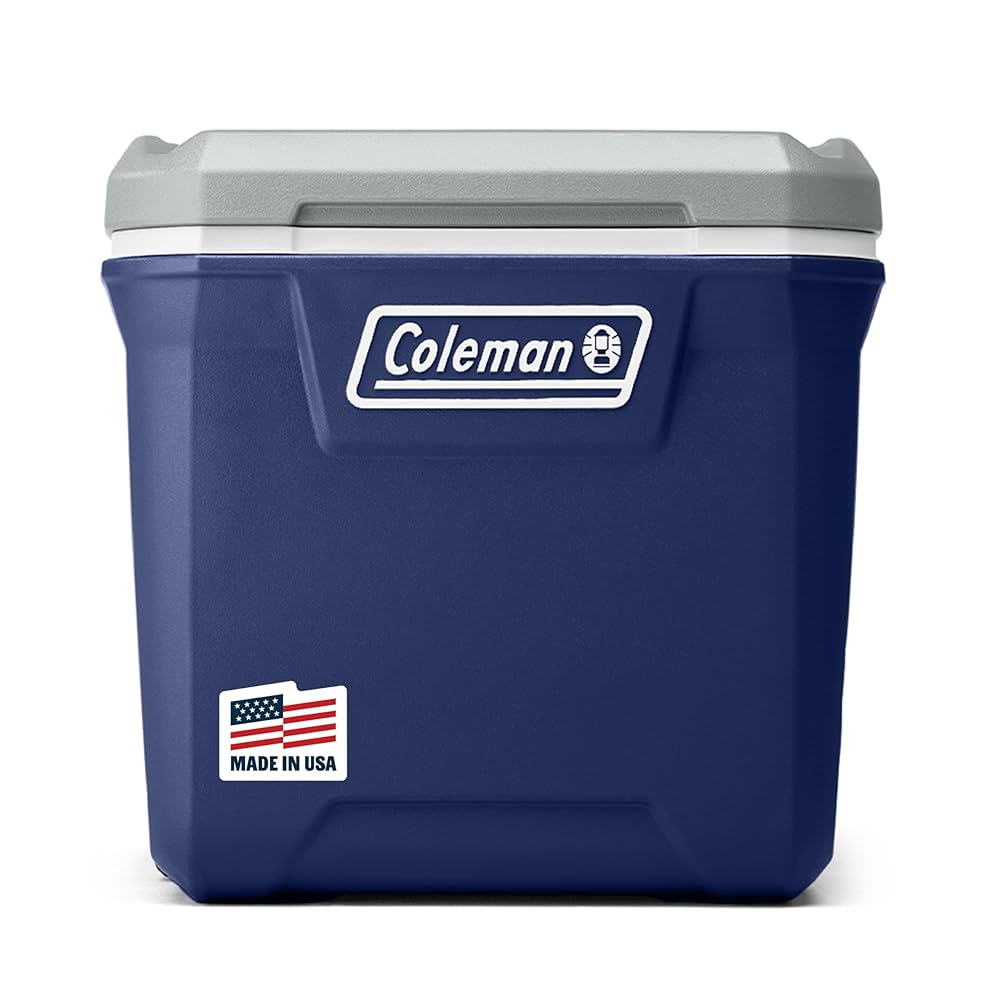 Coleman Classic Series Insulated Portable Rolling Cooler with Wheels, Leak-Resistant Outdoor Hard Cooler Keeps Ice up to 5 Days, 65-Quart
