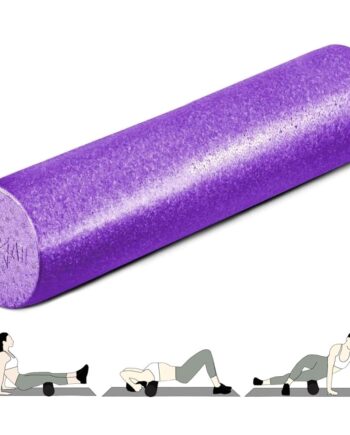 Yes4All High Density Foam Roller for Back, Variety of Sizes & Colors for Yoga, Pilates - Purple - 24 Inches