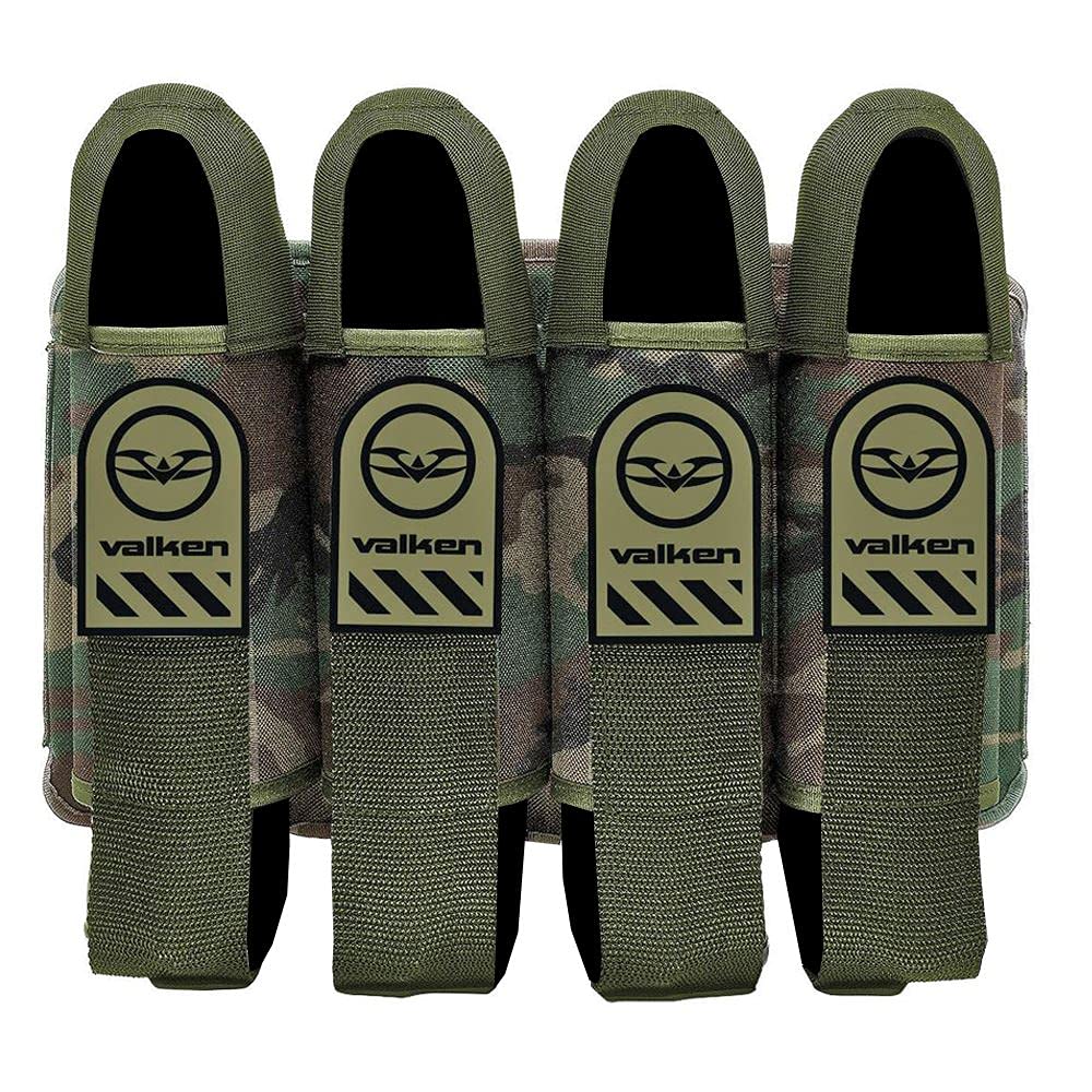 Valken Alpha 4 Pod Paintball Harness (Green Camo)