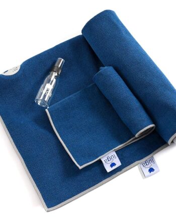 IUGA Non Slip Yoga Towel, Extra Thick Hot Yoga Towel + Hand Towel 2in1 Set with Corner Pockets Design, 100% Microfiber – Non Slip, Super Absorbent and Quick Dry