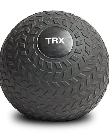 TRX Training Slam Ball Weighted Textured Tread Slip Resistant Rubber Ball for High Intensity Full Body Workouts and Indoor or Outdoor Training (40)