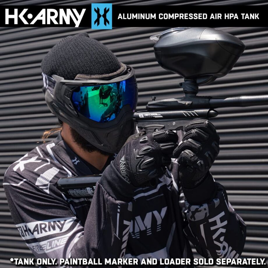 HK Army 13ci/3000psi Compressed Air HPA Paintball Tank Air System w/Regulator - Black