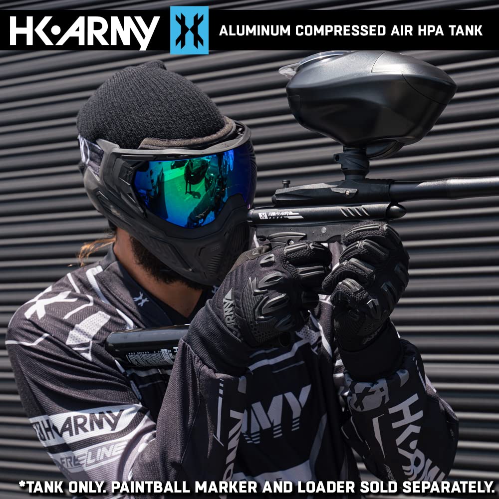 HK Army 13ci/3000psi Compressed Air HPA Paintball Tank Air System w/Regulator - Black