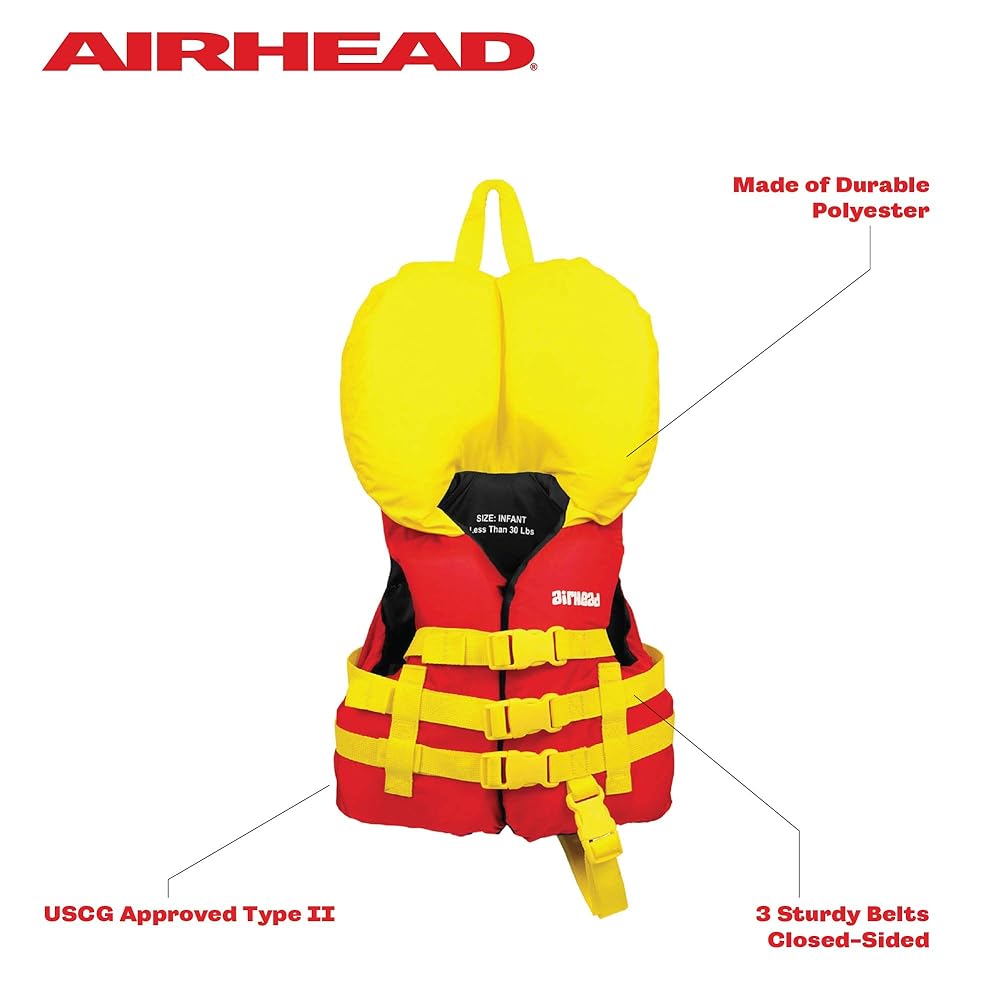 Airhead Infant's General Purpose Life Vest , Red