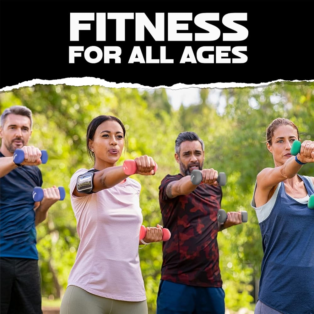 Yes4All Neoprene Coated Dumbbell Hand Weight Sets of 2 - Multiple Weight Options with 15 Colors, Anti-roll, Anti-Slip, Hexagon Shape - 20 LB