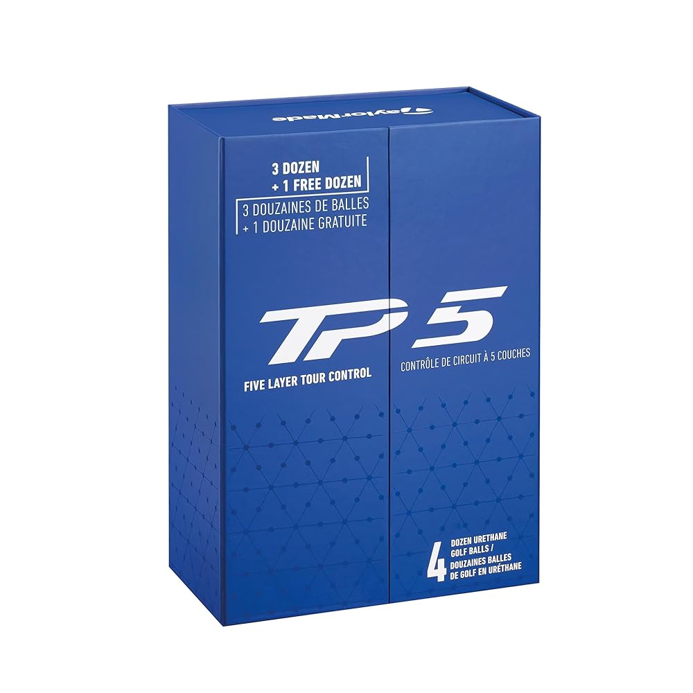 TaylorMade Golf 2024 TP5 Golf Balls 3+1 Box Four Dozen