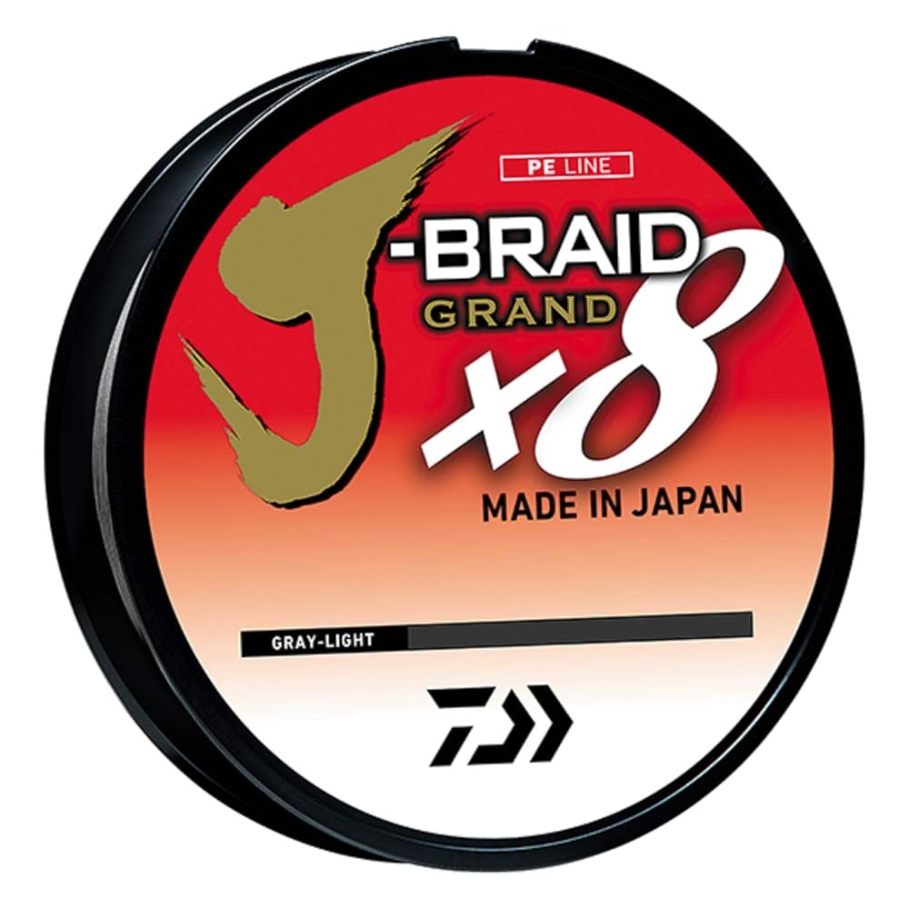 Daiwa J-BRAID GRAND 8X 300YDS FILLER SPOOL GRAY LIGHT