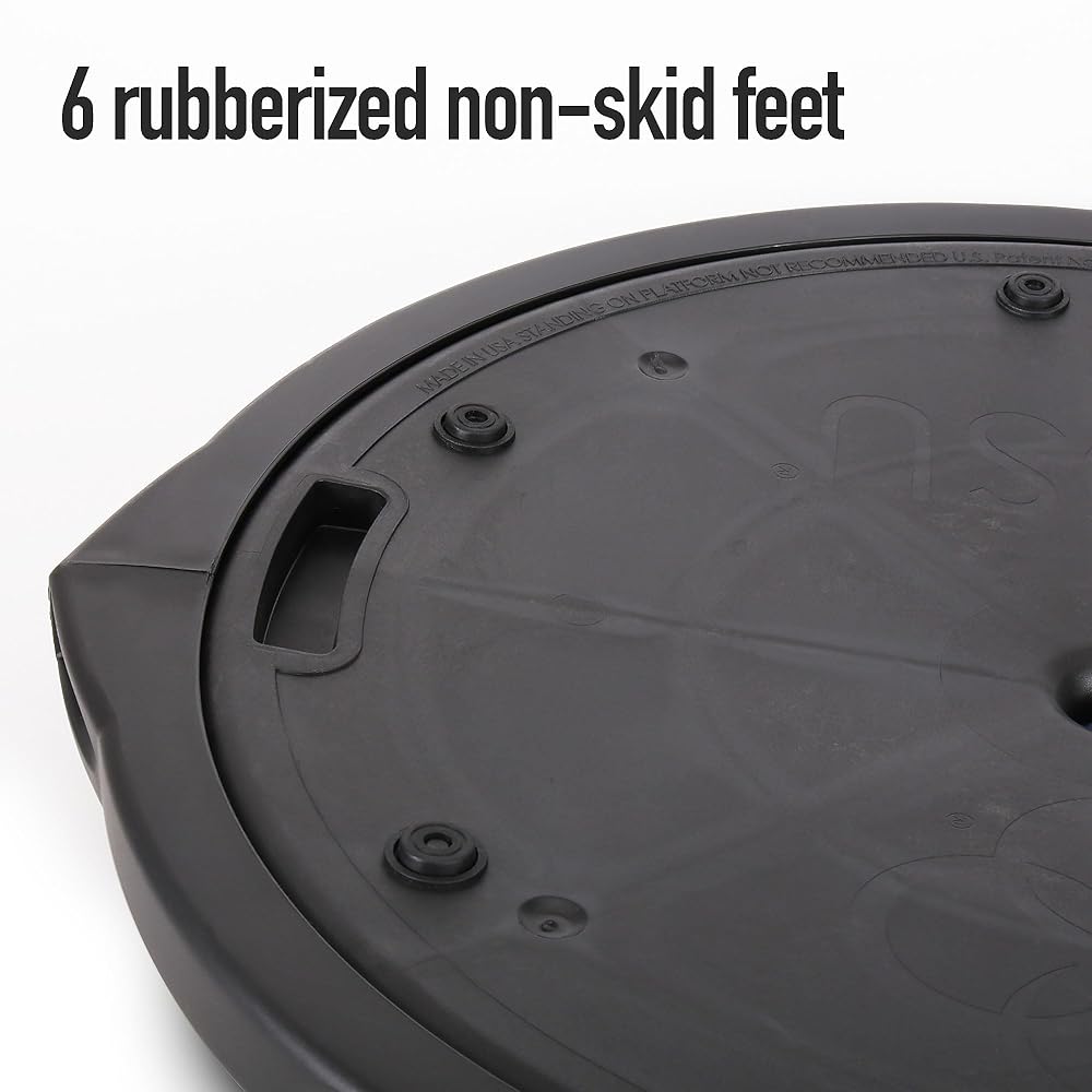 BOSU Pro Balance Trainer, Half-Ball Training Equipment, 65 cm Diameter, 350 lb Capacity - Burst-Resistant Stability Exercise Tool w/ Non-Slip Base, Includes Hand Pump, Commercial-Grade