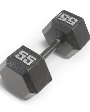 Marcy 55lb Cast Iron Hex Dumbbell, Single, IV-2055