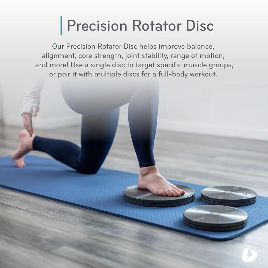 Balanced Body Precision Rotator Disc Pilates Workout Equipment, Ab Twister Board, Rotating-Disc Twist Workout Board for Pilates Exercise for Home Gym or Studio Use, Heavy Resistance, 9 in