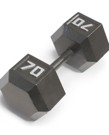 Marcy 70lb Cast Iron Hex Dumbbell, Single, IV-2070