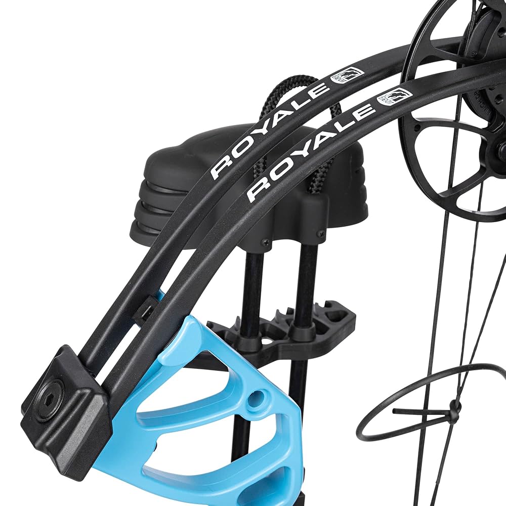 Bear Archery Royale Ready to Hunt Compound Bow Package for Adults and Youth, Right Hand, Blue