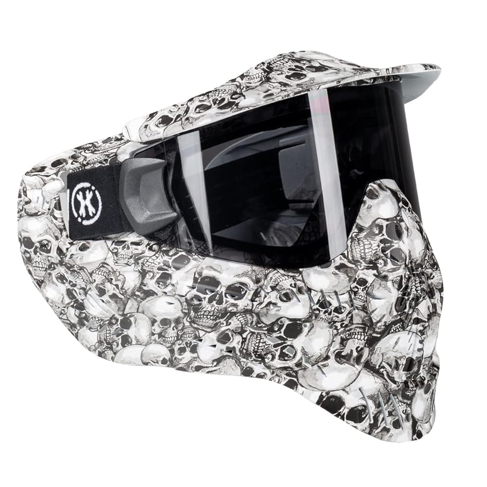 HK Army HSTL Goggle Paintball Airsoft Mask with Anti Fog Thermal Lens (Skull/Smoke Lens)