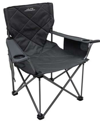 ALPS Mountaineering King Kong Camping Chairs for Adults with Mesh Cup Holders and Pockets, Built Durable and Reliable with Compact Foldable Steel Frame, Charcoal