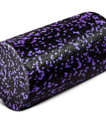 Yes4All High-Density Foam Roller for Back Pain Relief, Yoga, Exercise, Physical Therapy, Muscle Deep Tissue Massage 12-18-24-36- Purple Speckled - 12 Inches