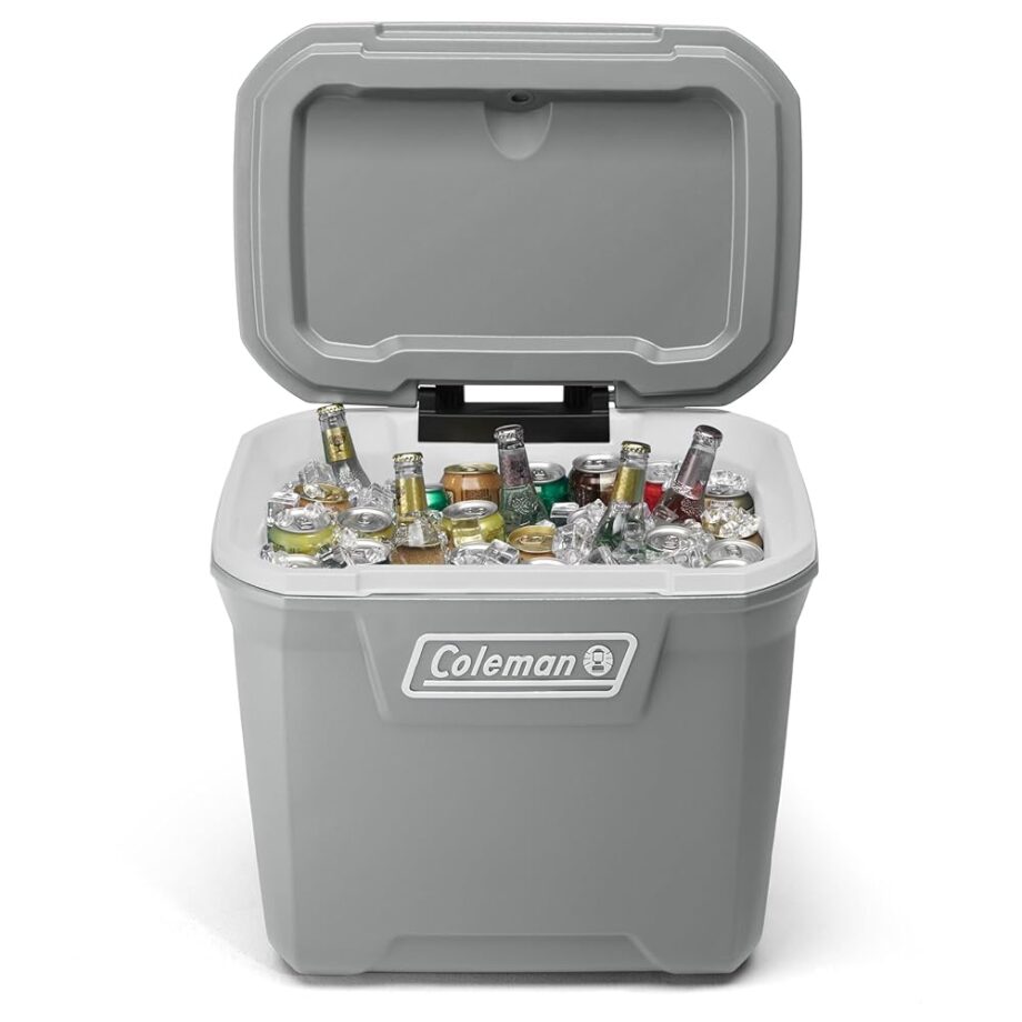 Coleman Classic Series Insulated Portable Rolling Cooler with Wheels, Leak-Resistant Outdoor Hard Cooler Keeps Ice up to 5 Days, 65-Quart