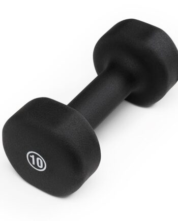 Marcy Neoprene Dumbbell, Single Piece, 10-lb, Midnight Black
