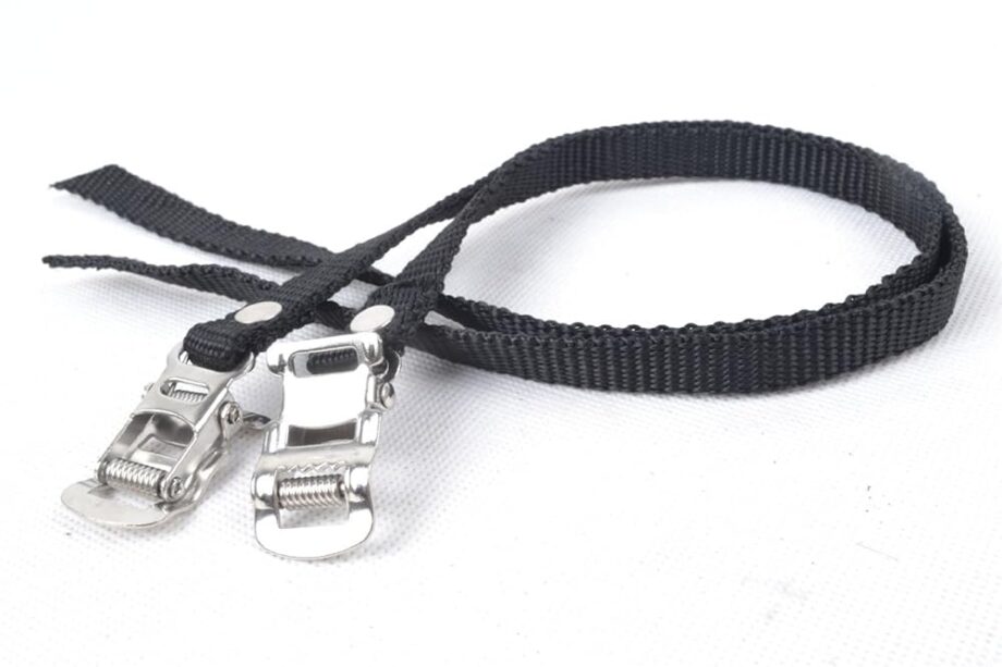 Exercise Bike Pedal Straps for Cycle Bike | 17 1/4" End to End | Replacement Straps for Bike Pedals with Toe Cages | 1 Pair