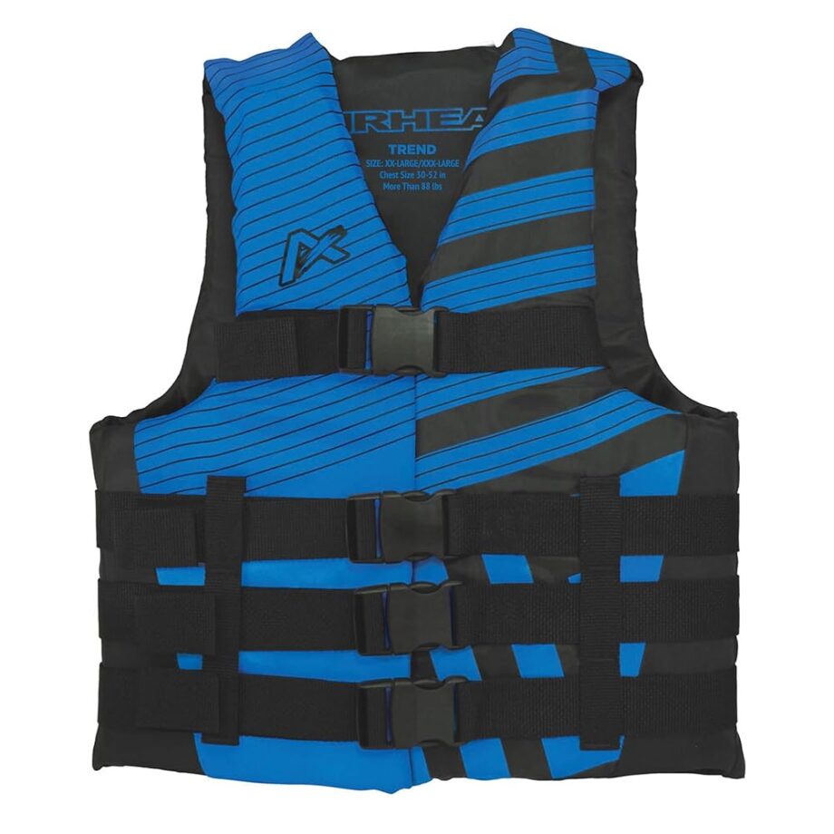 Airhead Men’s Trend Life Jacket, Coast Guard Approved, 2X-Large/3X-Large, Blue