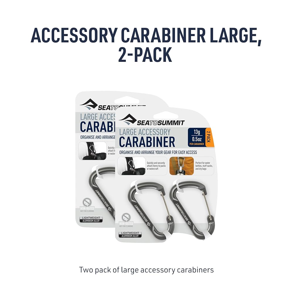 Sea to Summit Large Accessory Carabiner 4-Pack