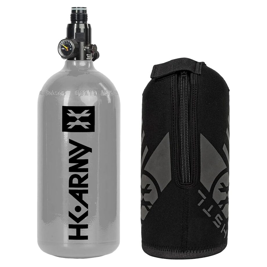 HK Army 48ci/3000psi Aluminum HPA Tank w/Neoprene Padded Cover - Gunmetal