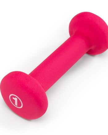 Marcy Neoprene Dumbbell, Single Piece, 1-lb, Fuchsia