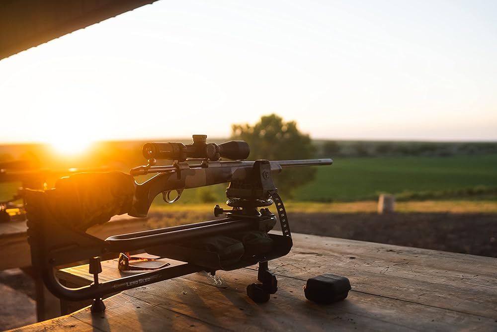 Caldwell Lead Sled DFT 2 Rifle Shooting Rest with Adjustable Ambidextrous Frame for Recoil Reduction, Sight In, Range and Stability