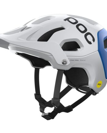 POC Tectal Race MIPS Cycling Helmet Hydrogen White/Opal Blue Metallic/Matt SML