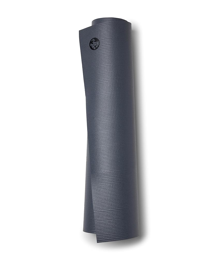 Manduka PRO Yoga Mat 71" - 6mm Lifetime Durability Hygienic Construction Premium Studio Quality Teacher Approved 71 x 26 inches Black Thunder