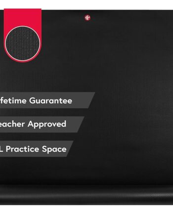 Manduka PRO Long & Wide Yoga Mat 79" - 6mm Lifetime Durability Hygienic Construction Premium Studio Quality XL for More Practice Space 79 x 52 inches Black