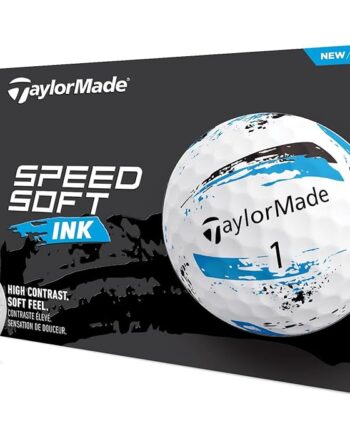 TaylorMade Golf SPEEDSOFT Ink Golf Balls Blue ONE Dozen