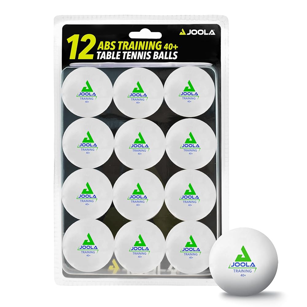 JOOLA Training 3 Star Table Tennis Balls 12, 60, or 120 Pack - 40+mm Regulation Bulk Ping Pong Balls for Competition and Recreational Play - Fun as a Cat Toy - Indoor and Outdoor Compatible