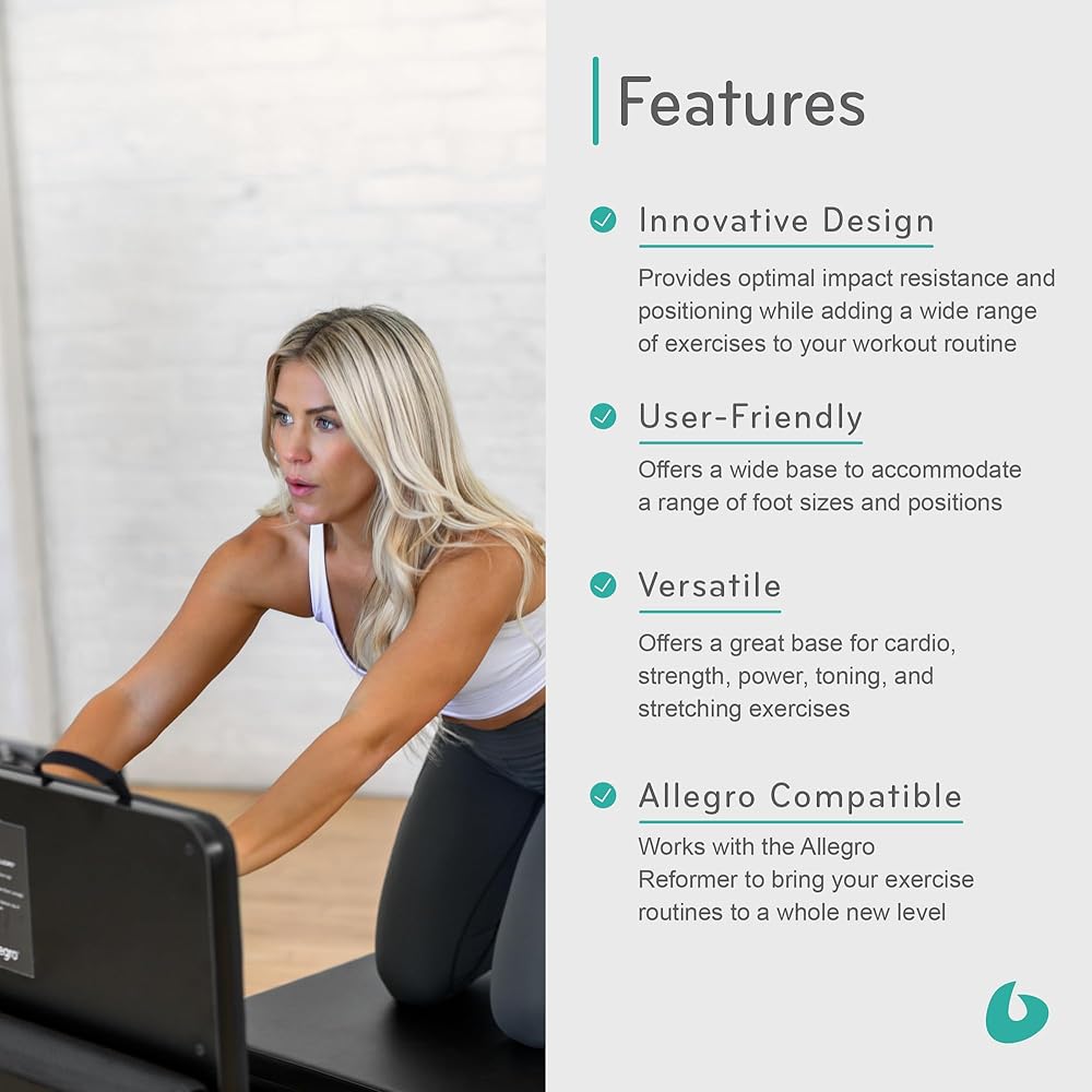 Balanced Body Allegro Padded Jumpboard, Pilates Reformer Accessory, Cardio Exercise Equipment