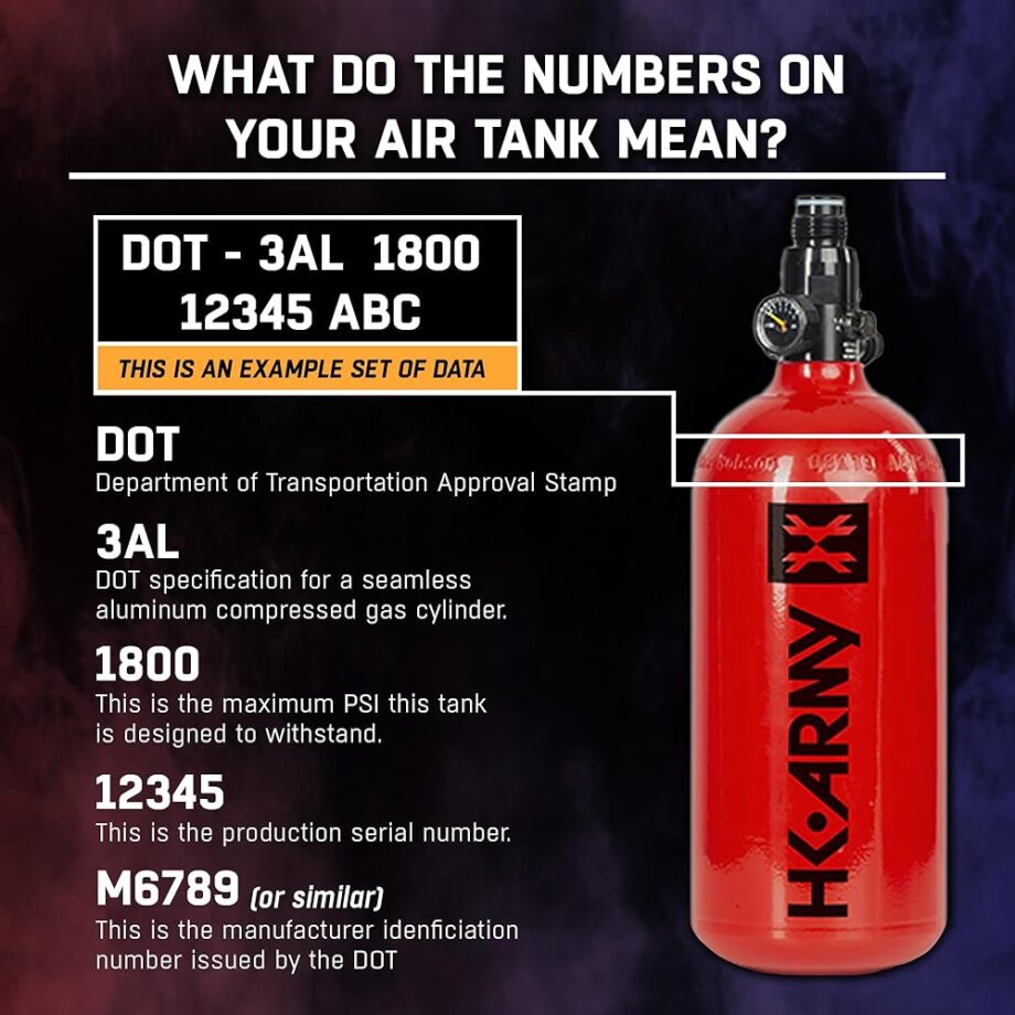 HK Army 48ci/3000psi Aluminum HPA Tank w/Neoprene Padded Cover - Red