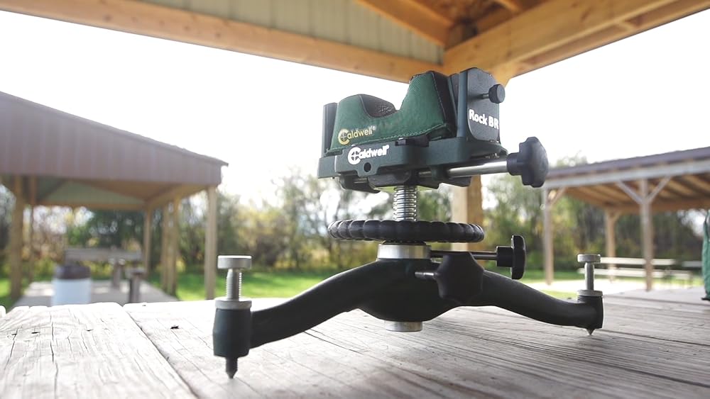 Caldwell The Rock BR Adjustable Ambidextrous Rifle Shooting Rest for Range, Sight In, Precision Shooting and Shooting Stability