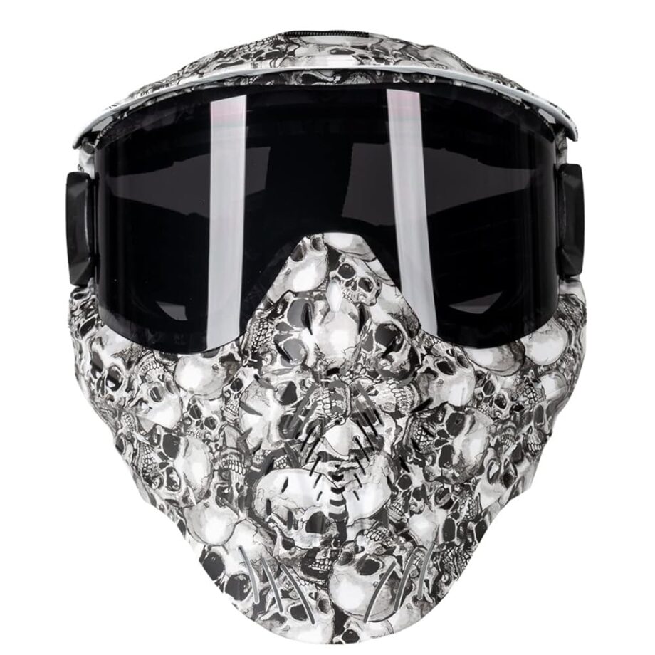 HK Army HSTL Goggle Paintball Airsoft Mask with Anti Fog Thermal Lens (Skull/Smoke Lens)