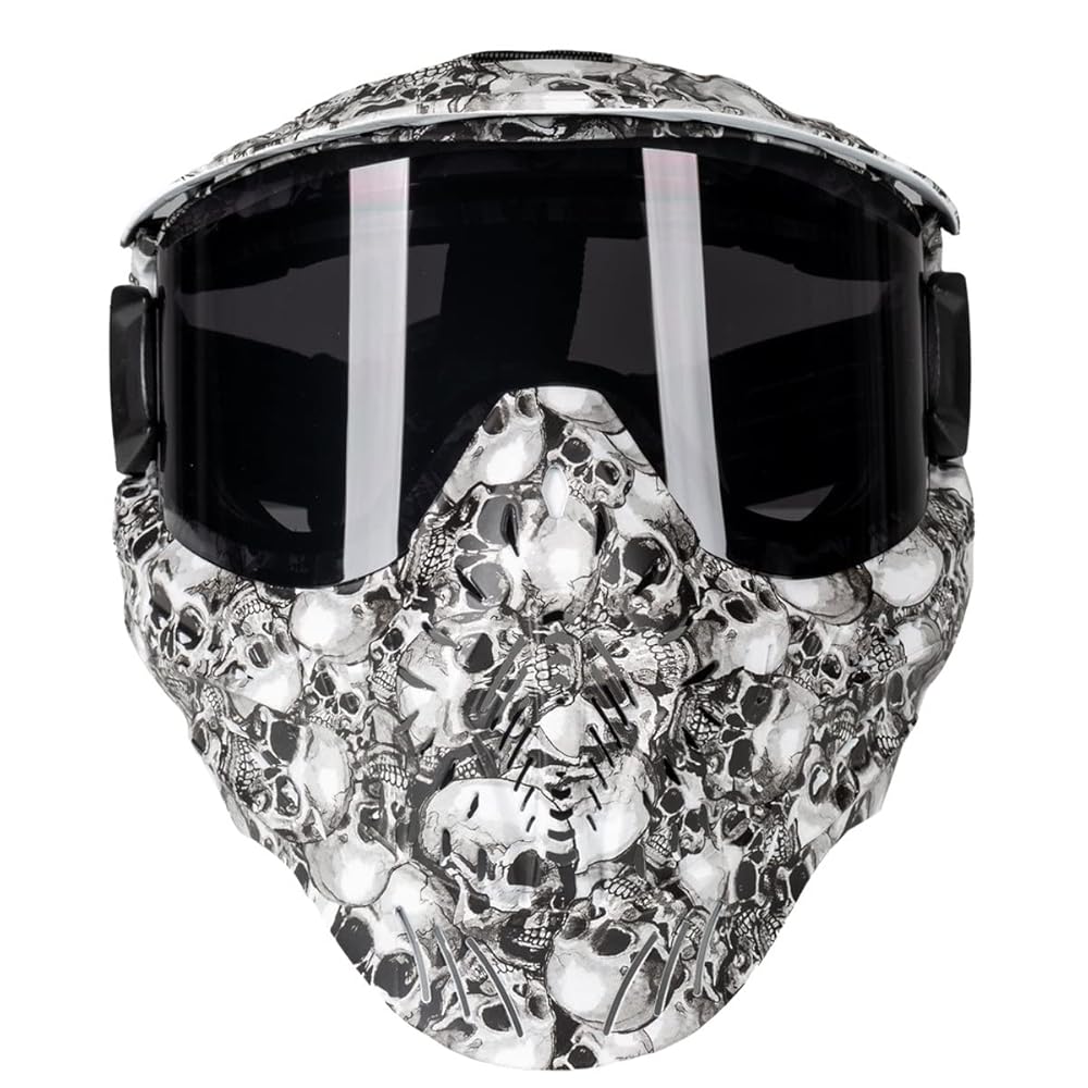 HK Army HSTL Goggle Paintball Airsoft Mask with Anti Fog Thermal Lens (Skull/Smoke Lens)
