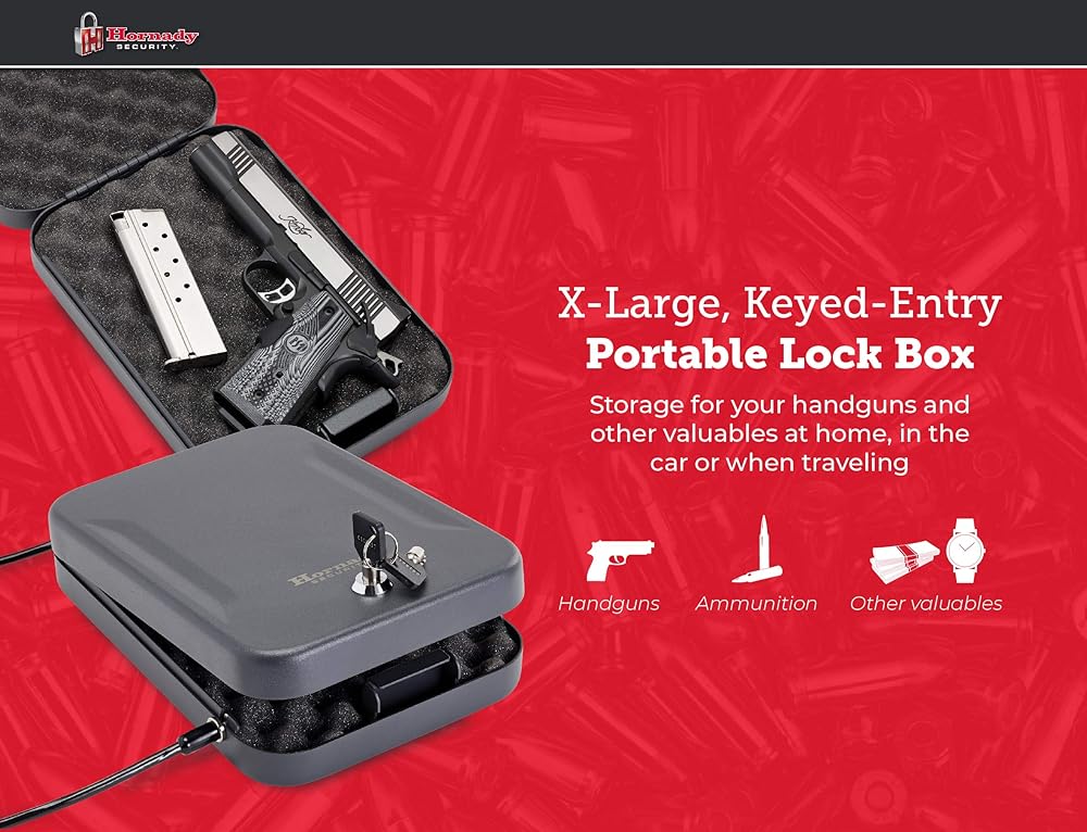 Hornady 95210 Lock Box X-Large,Black