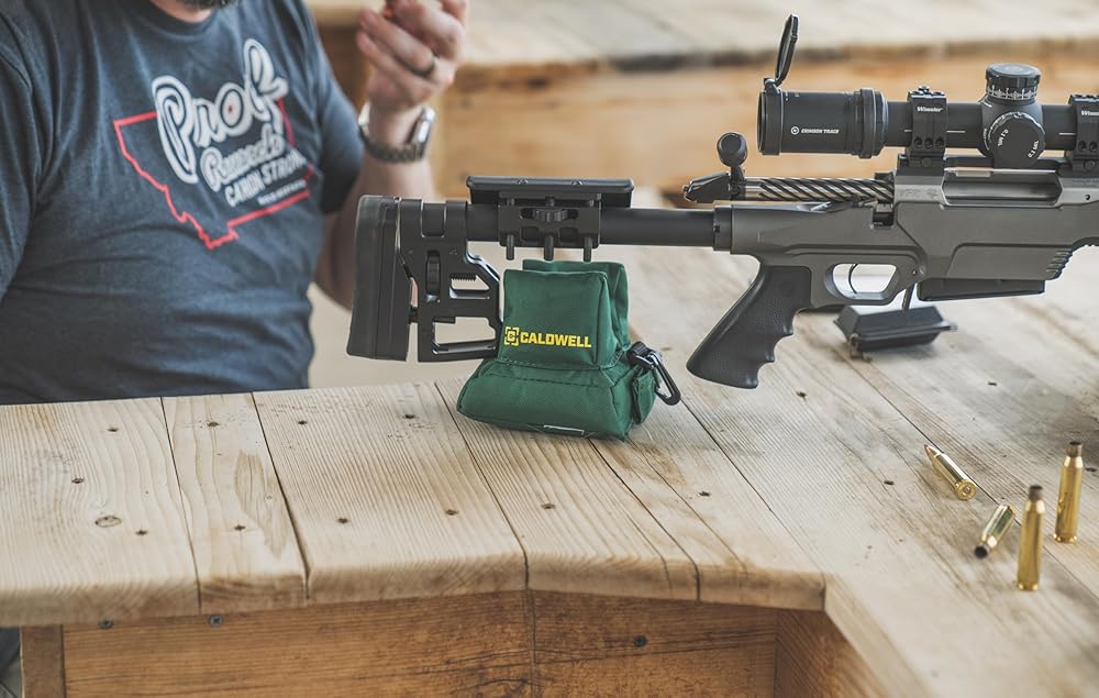 Caldwell Deadshot Filled, Rear Shooting Bag with Durable Design and Water Resistance for Range, Shooting and Hunting