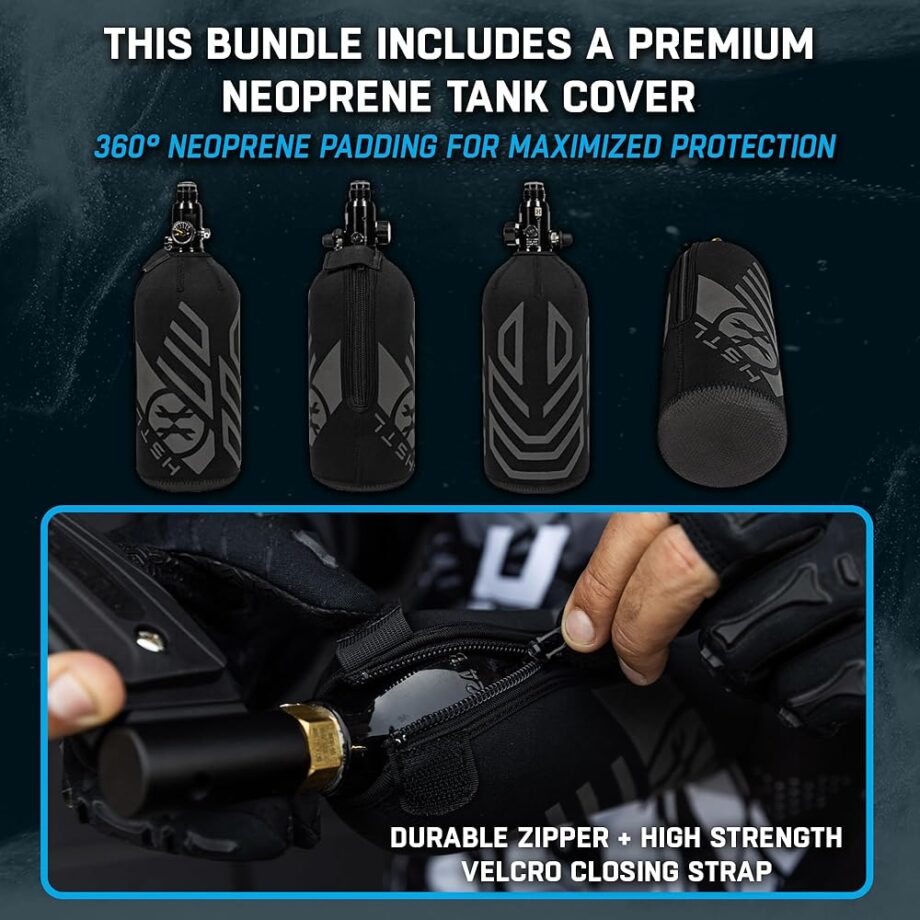 HK Army 48ci/3000psi Aluminum HPA Tank w/Neoprene Padded Cover - Red